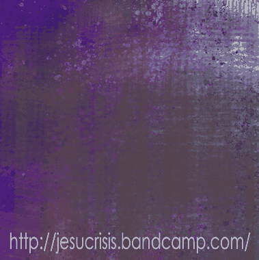 GIF de Jesucrisis en una variación azul y violeta.