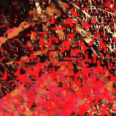 GIF de Jesucrisis con composición violeta y silueta central.