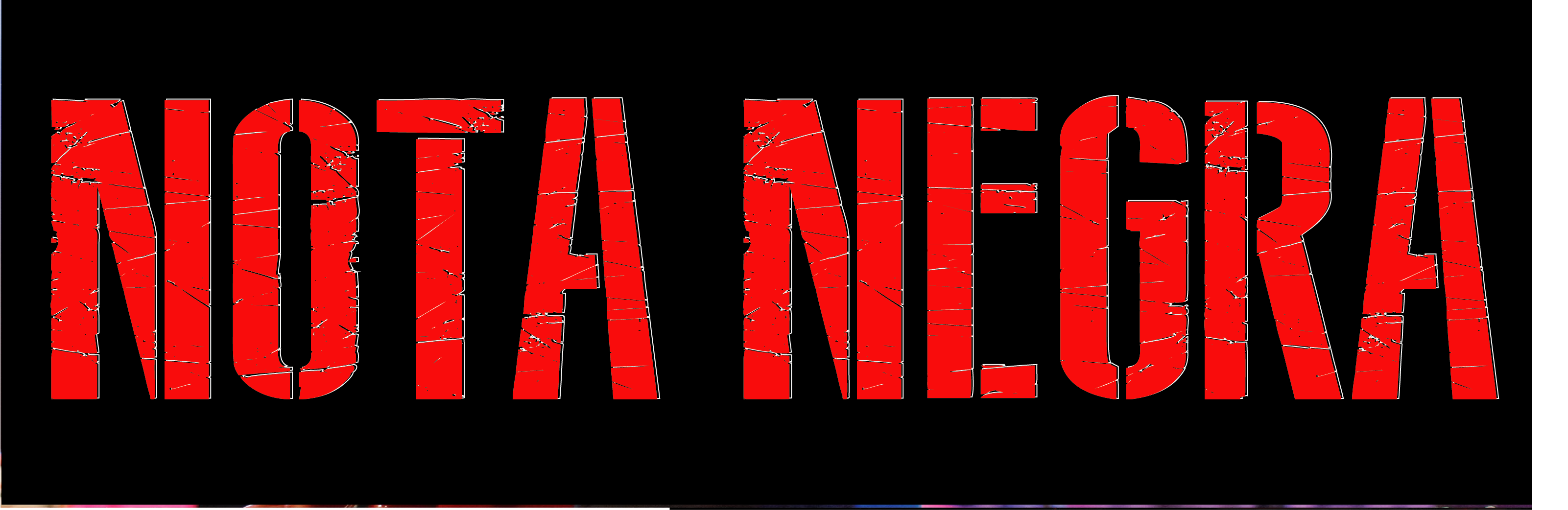 Logotipo original del proyecto Nota Negra